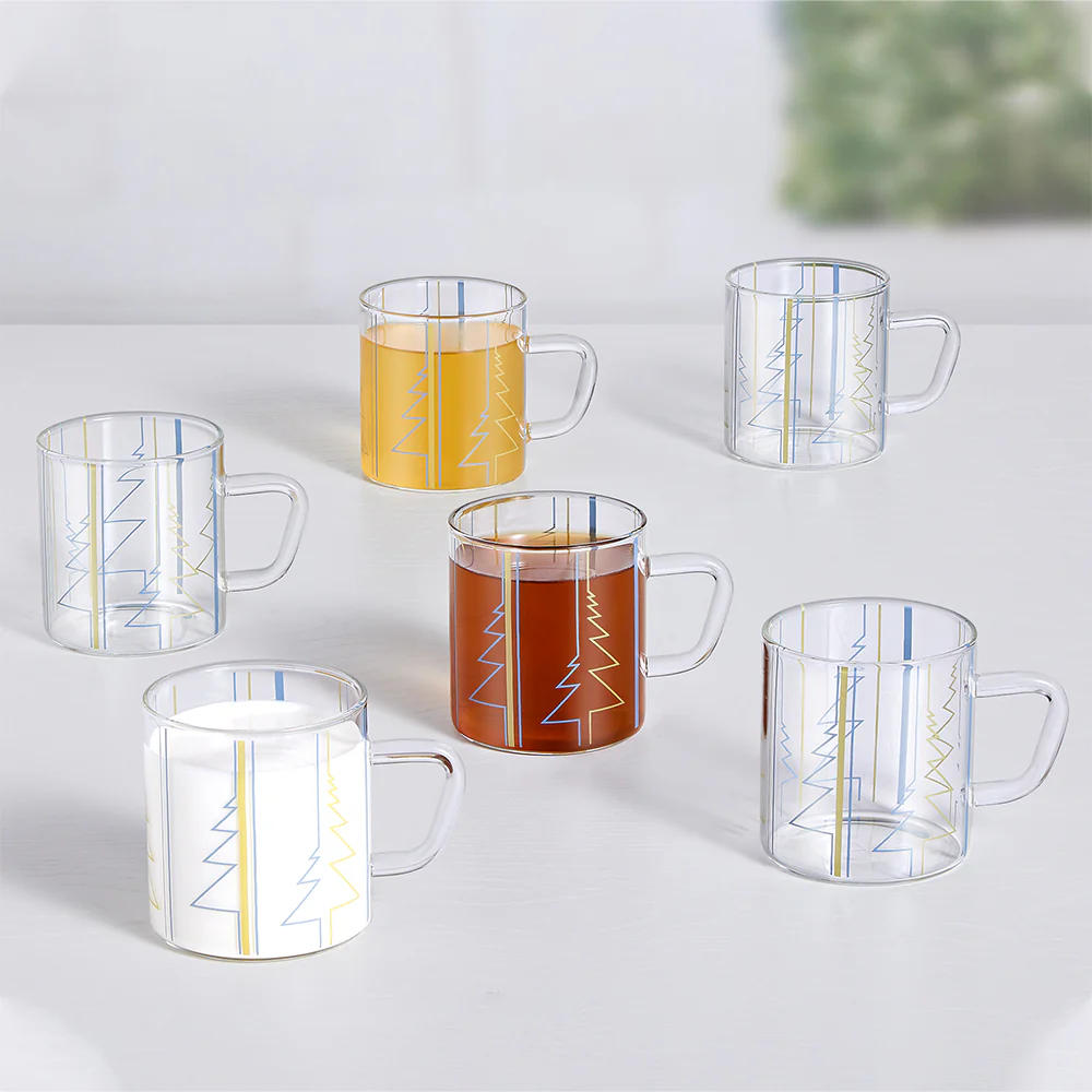 Borosil Sintra Classic Glass Mug Set - Image 7
