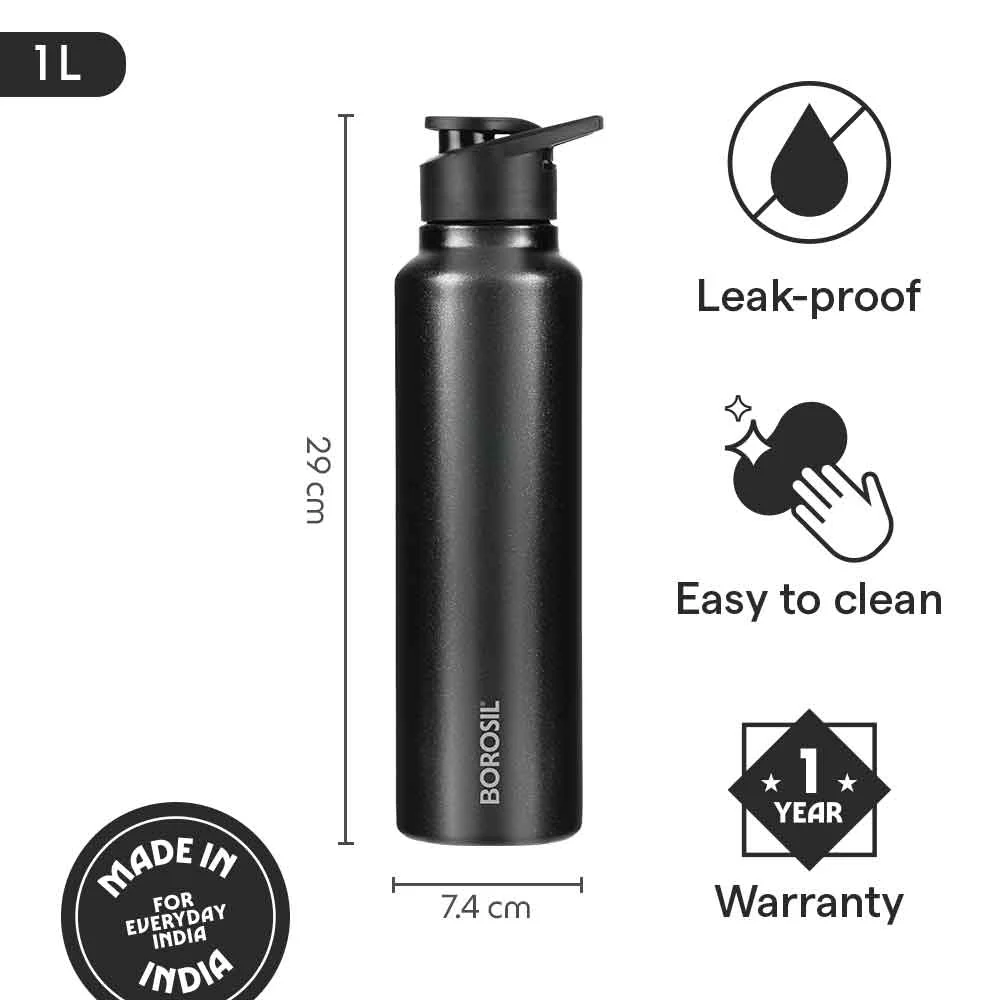 SipFresh Stainless Steel Single Wall Bottle, Galax - Image 11