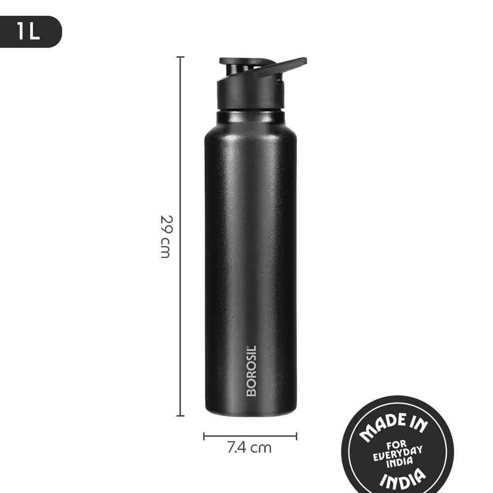 SipFresh Stainless Steel Single Wall Bottle, Galax - Image 3