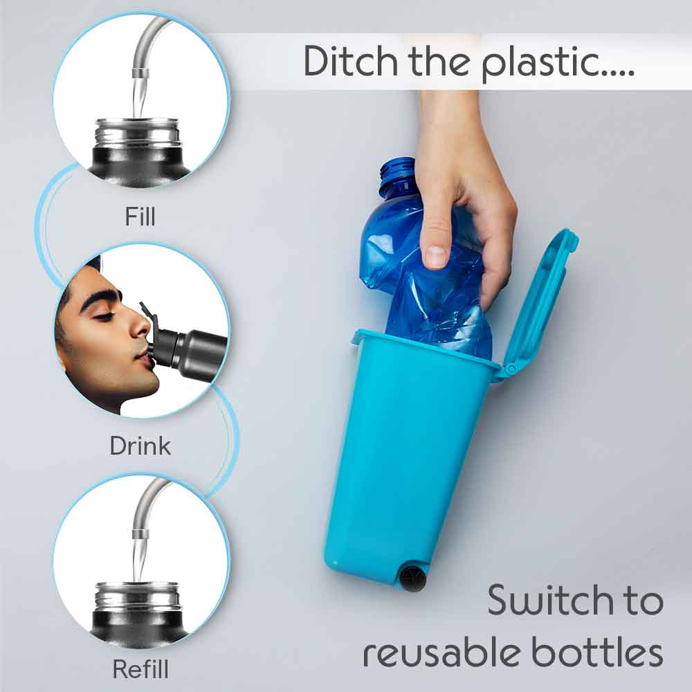 SipFresh Stainless Steel Single Wall Bottle, Galaxy - Image 8