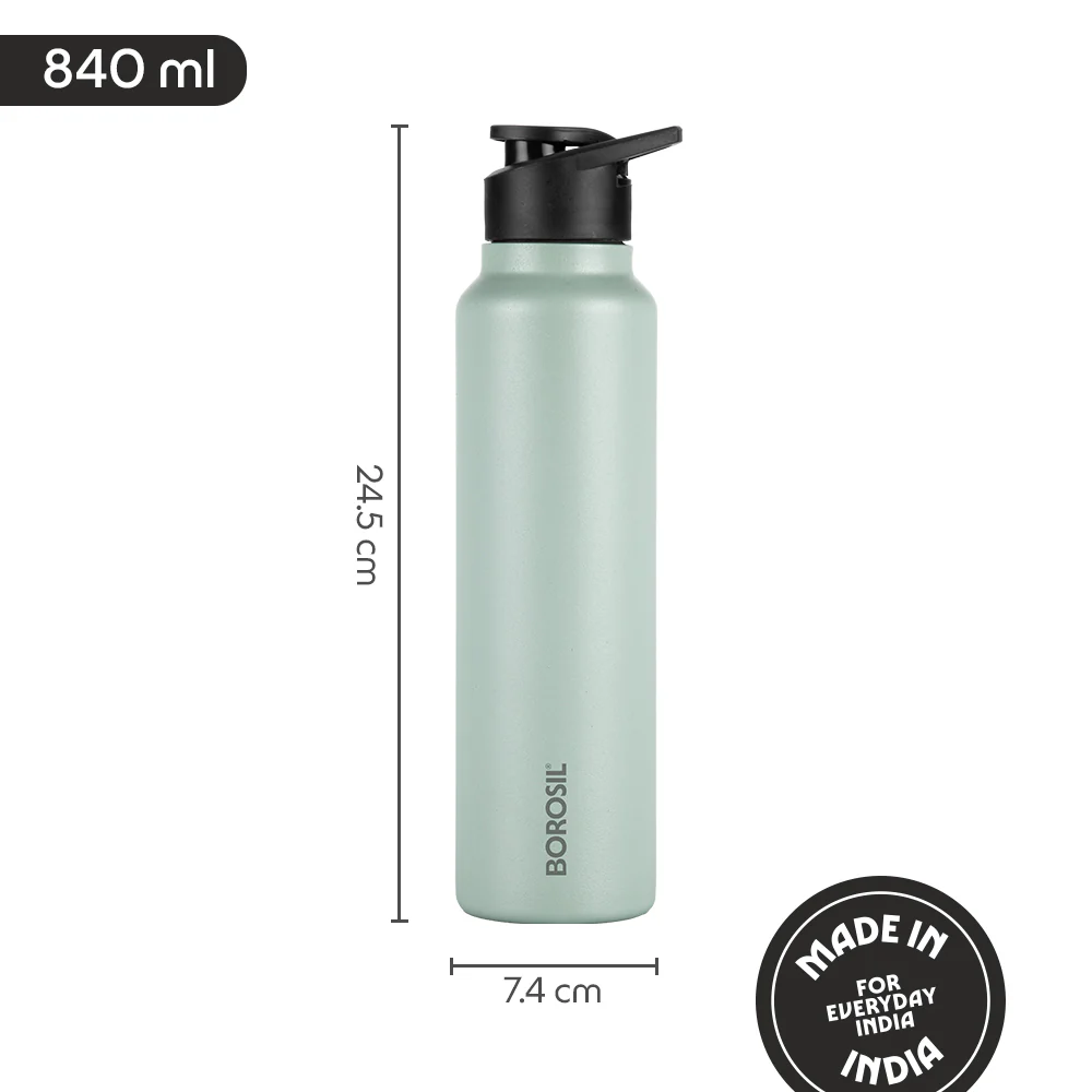 SipFresh Stainless Steel Single Wall Bottle, Mint - Image 3