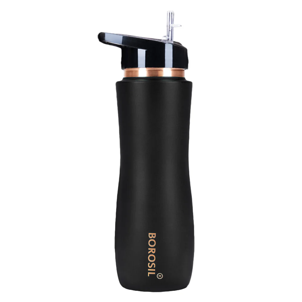 Personalised Sipper Copper Bottle, Black - Image 11