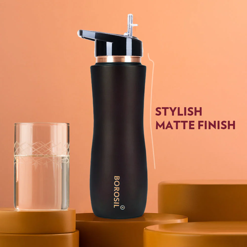 Sipper Copper Bottle, Brown - Image 4