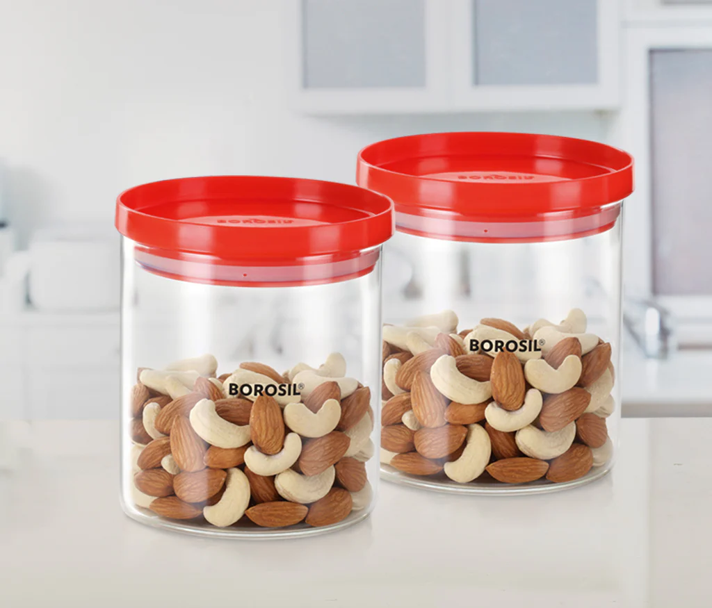 Stack and Store Classic Glass Jar with Red PP Lid - Image 3