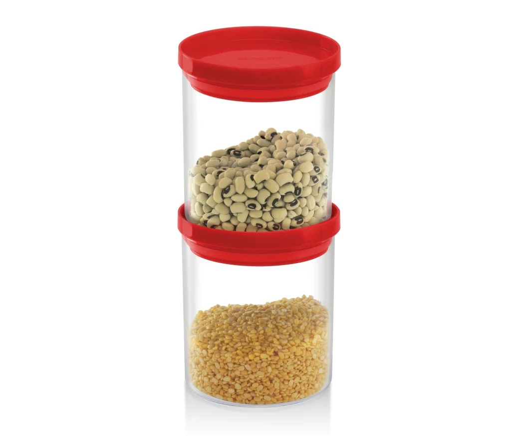 Stack and Store Classic Glass Jar with Red PP Lid - Image 6