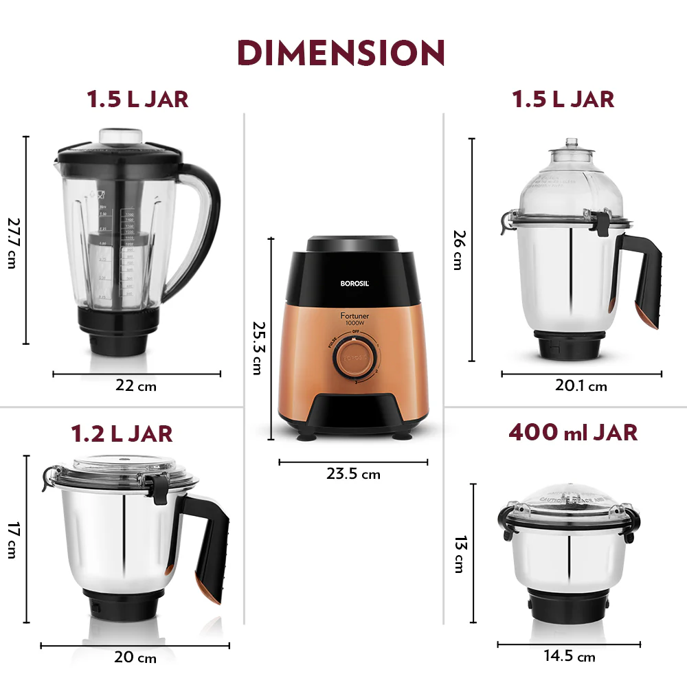 Super Mixer Grinder, Black - Image 3