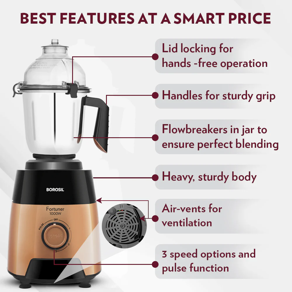 Super Mixer Grinder, Black - Image 4