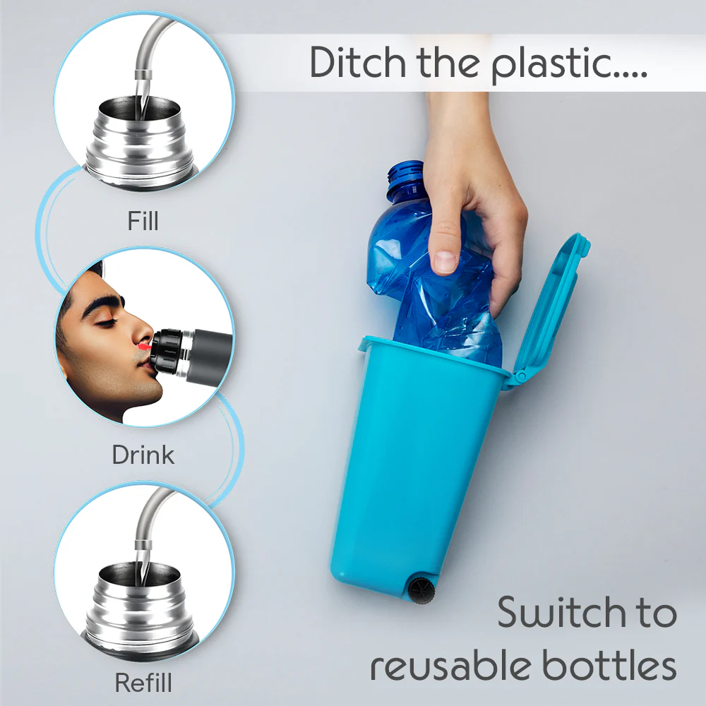 Thermo Double Wall Bottle, Matte Black - Image 8