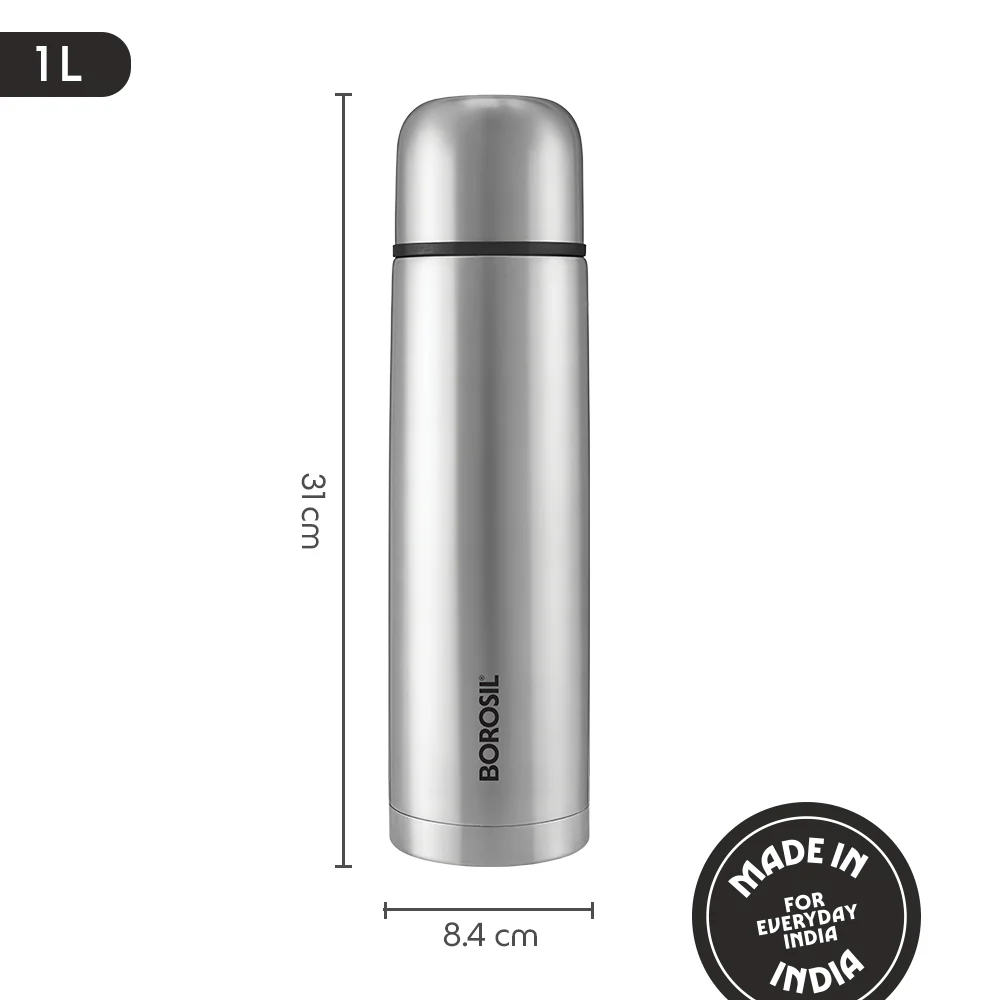Thermo Flask Double Wall Bottle, Black - Image 3