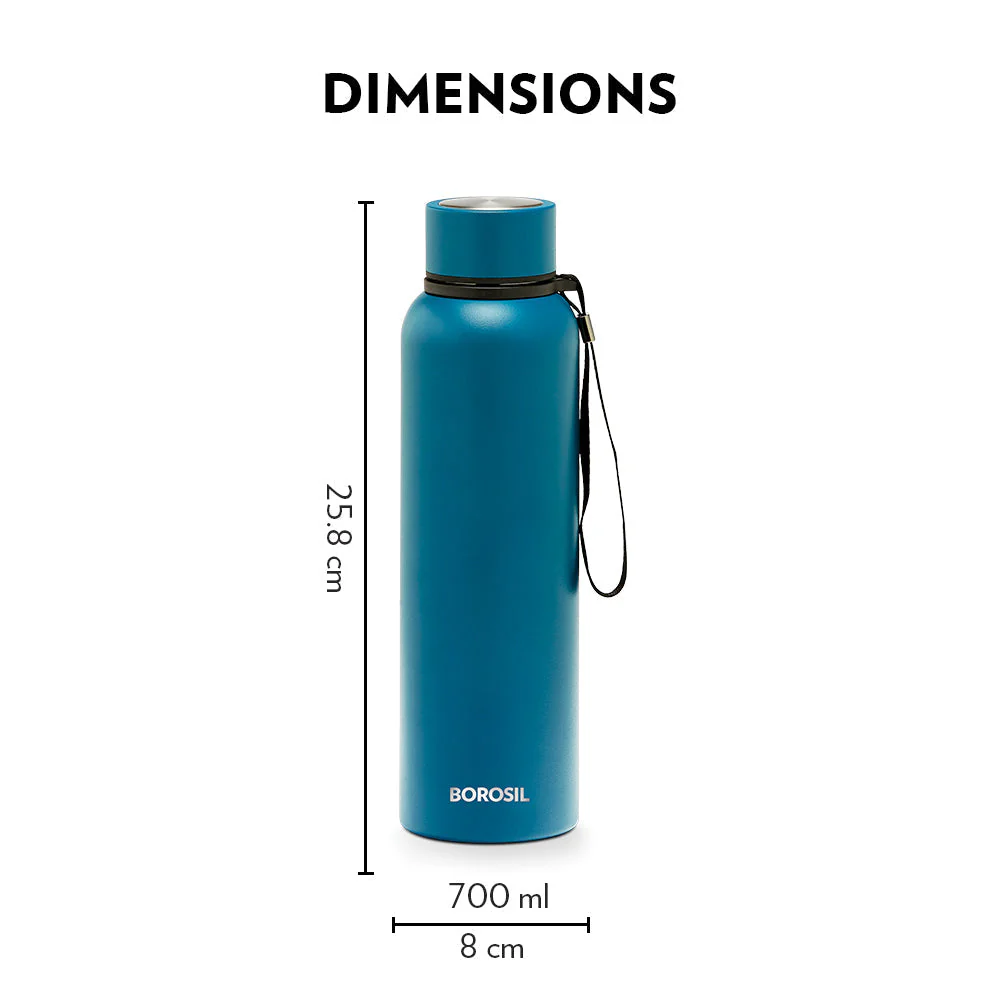 Borosil Trek Teal Blue, Personalise, 700ml - Image 4