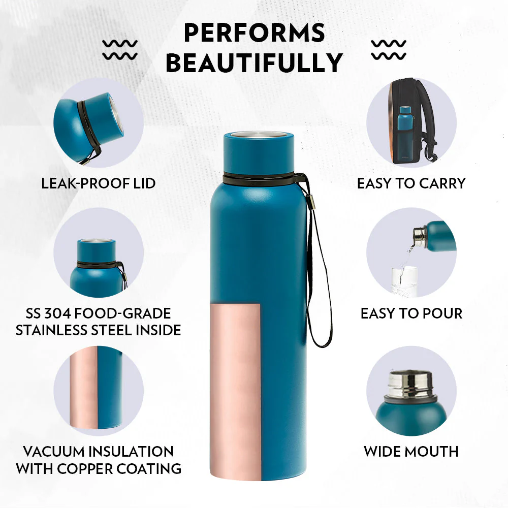 Borosil Trek Teal Blue, Personalise, 700ml - Image 5