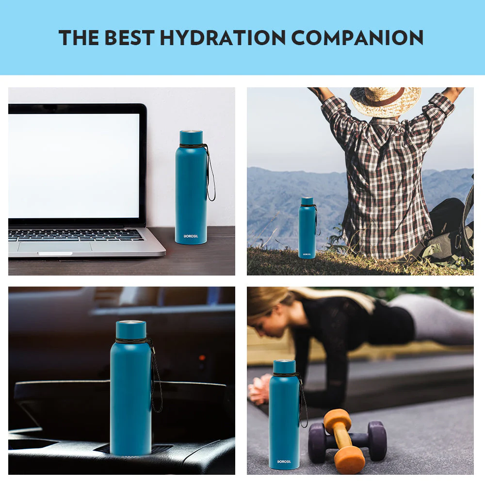 Borosil Trek Teal Blue, Personalise, 700ml - Image 8