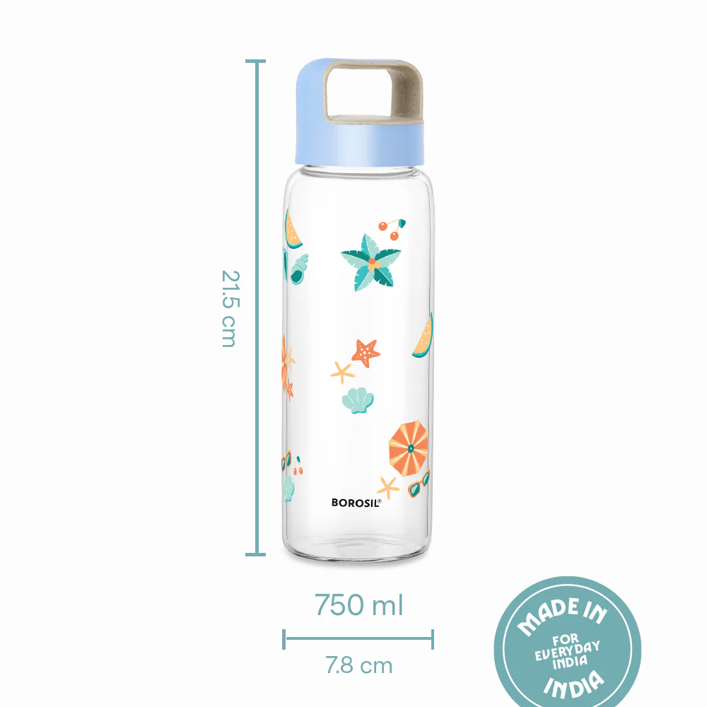 Tropica Wide Mouth Printed Glass Bottle - Image 3