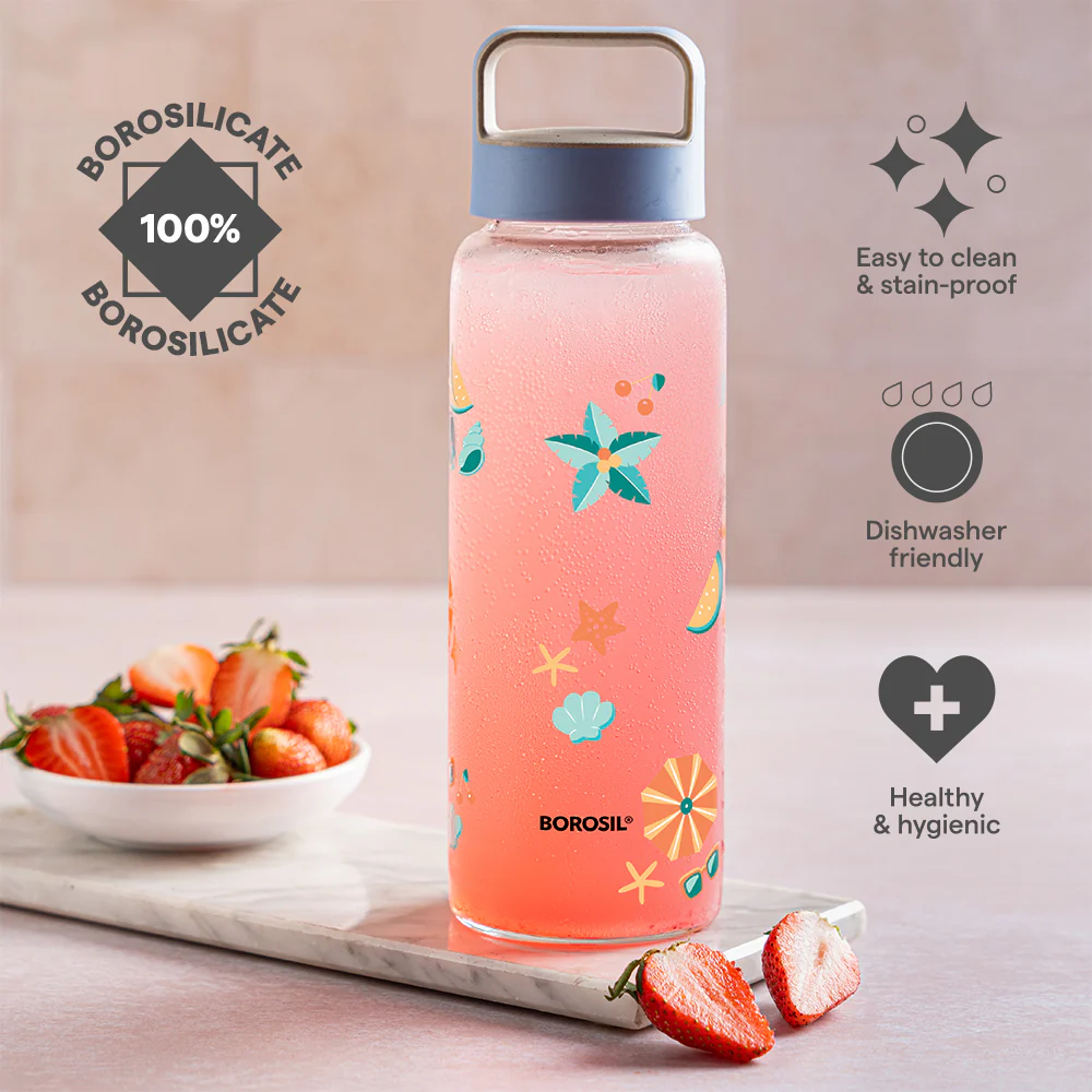 Tropica Wide Mouth Printed Glass Bottle - Image 7