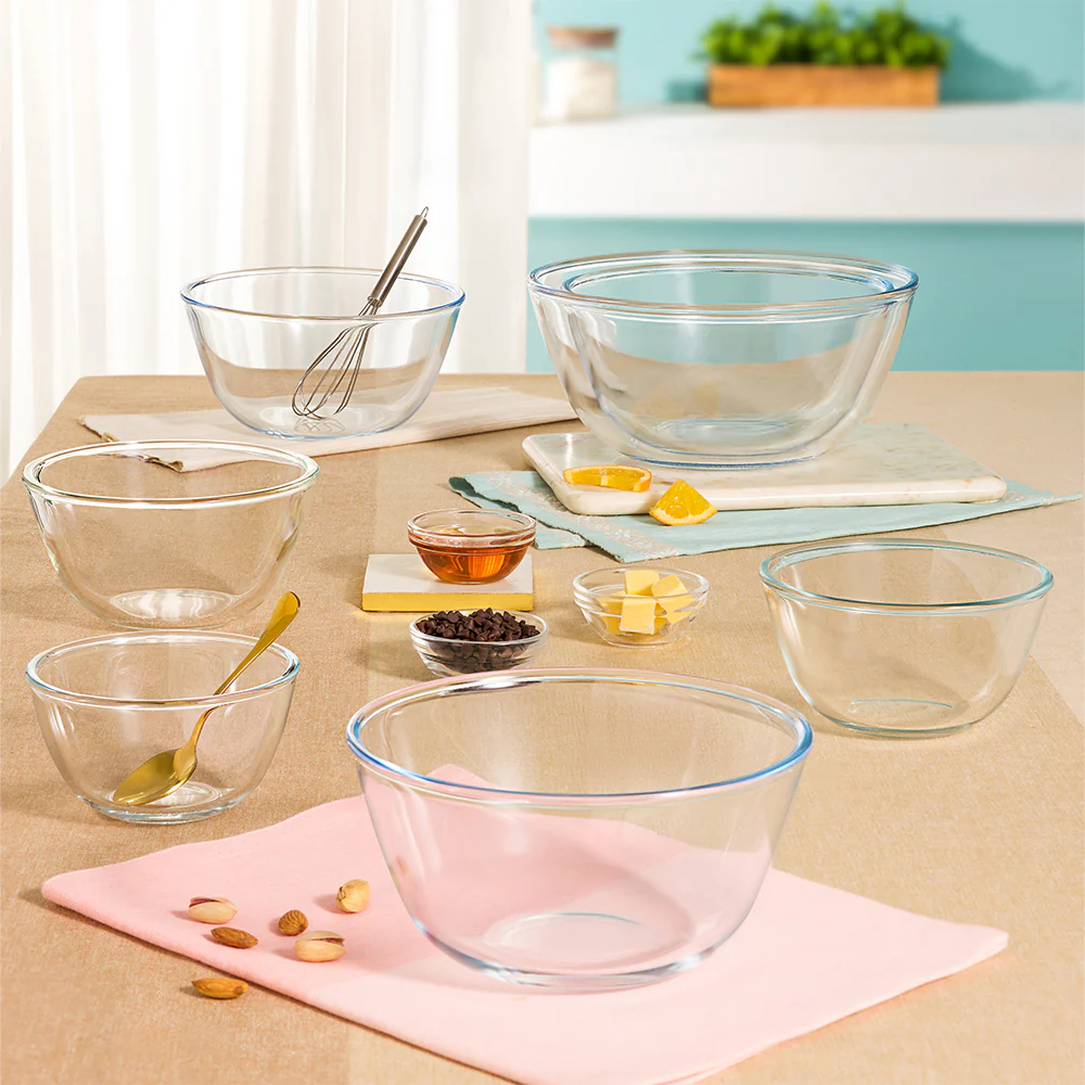 Borosil Tuff-Glass Mixing & Serving Bowl Set - Image 8