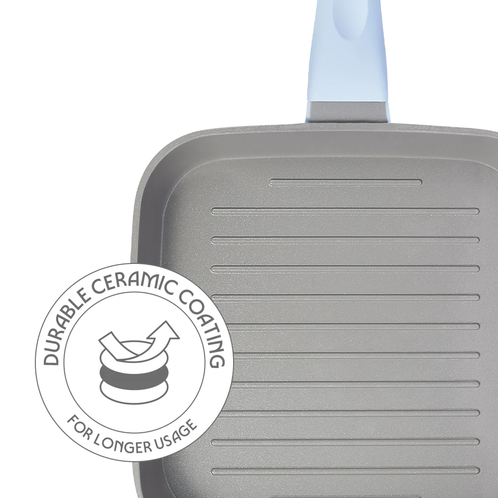 Vajra Ceramic Square Grill Pan - Image 2