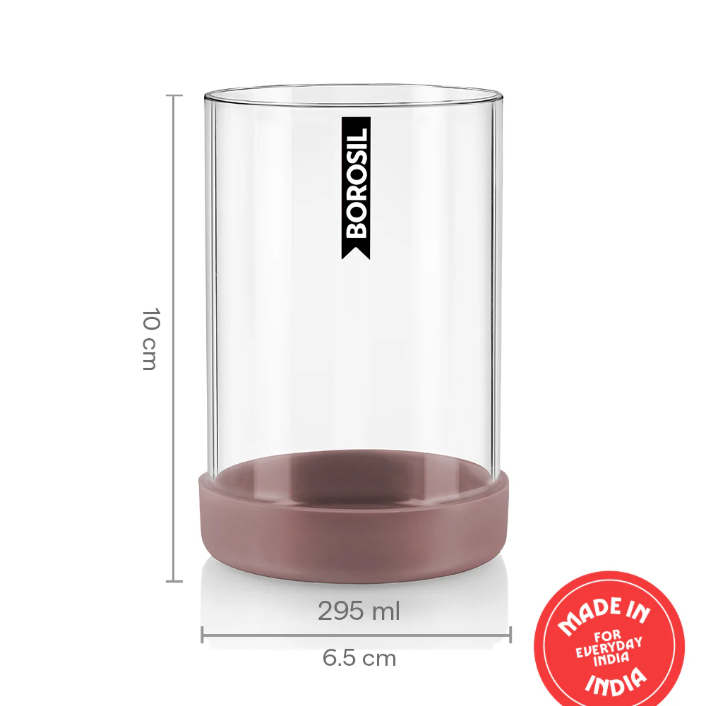 Borosil Vision Glass Set, Cappuccino - Image 4