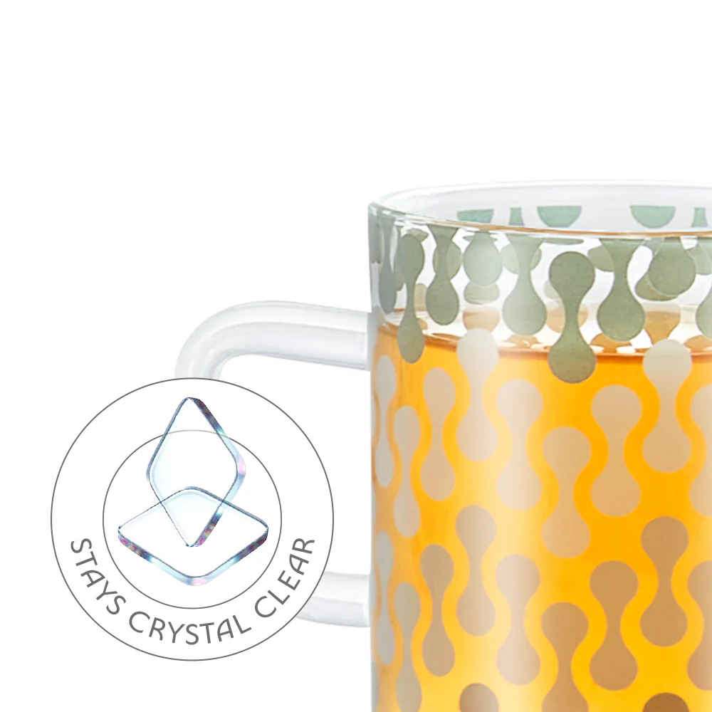 Borosil Vista Classic Glass Mug Set - Image 2