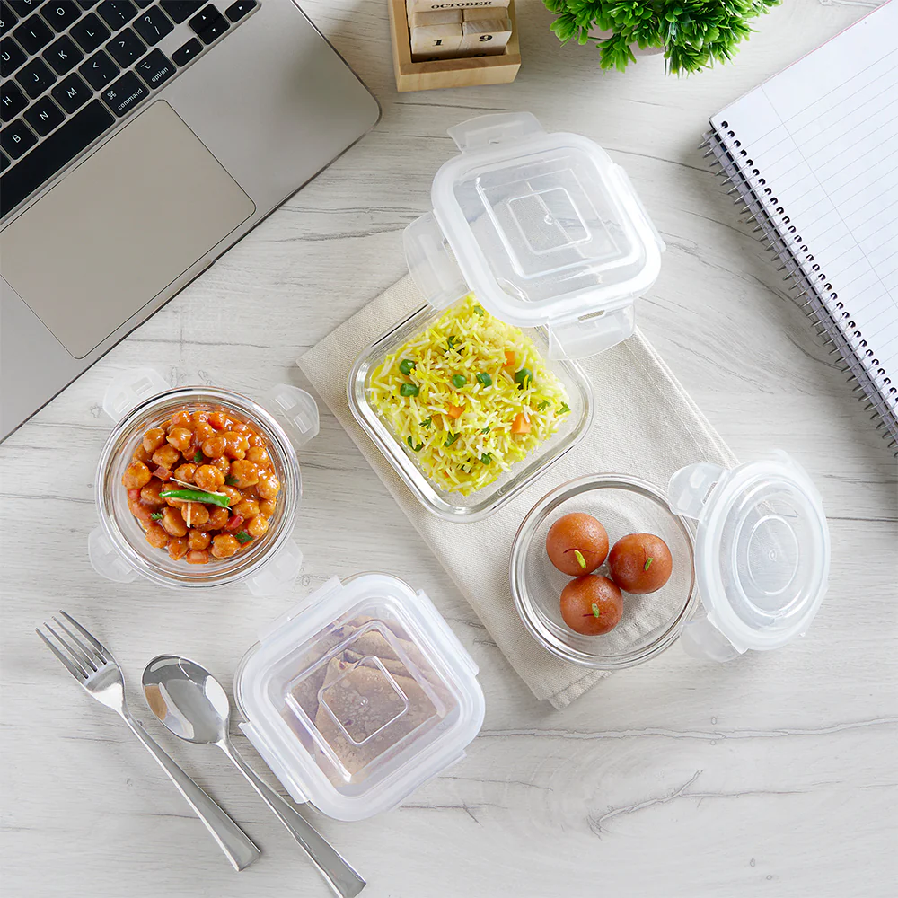 Zeal Universal Glass Lunch Box, Black - Image 5