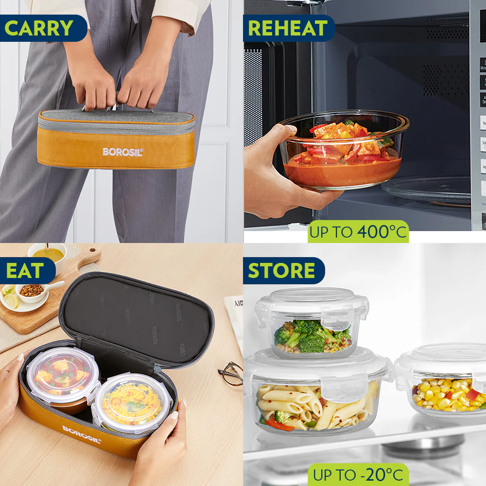 Zeal Round Glass Lunch Box - Image 8