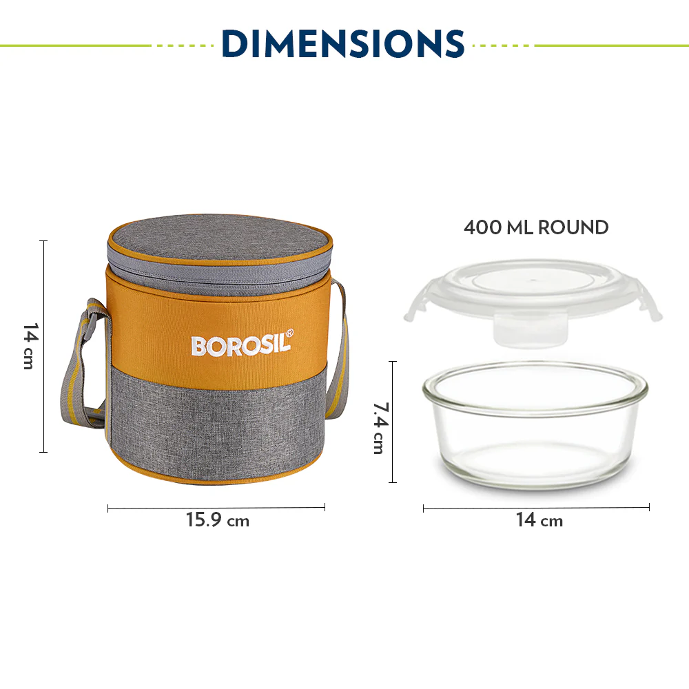 Zest Round Glass Lunch Box - Image 3