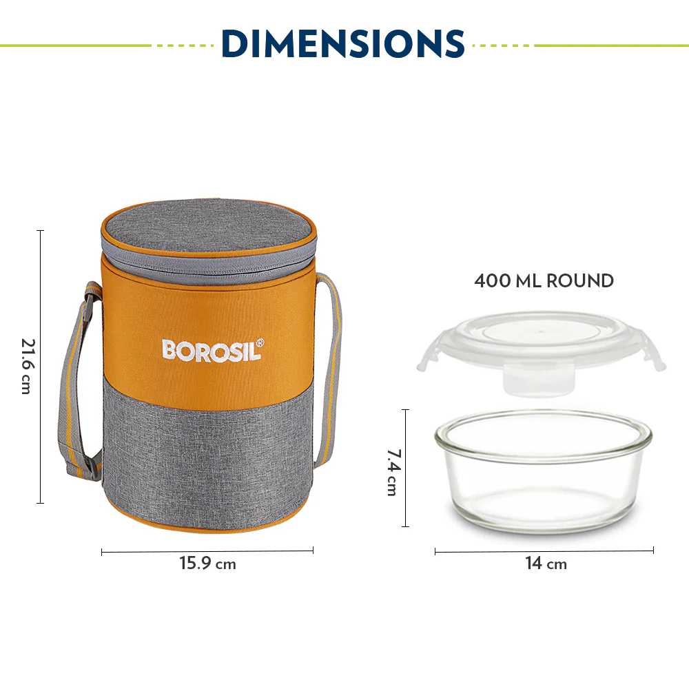 Zest Round Glass Lunch Box - Image 3