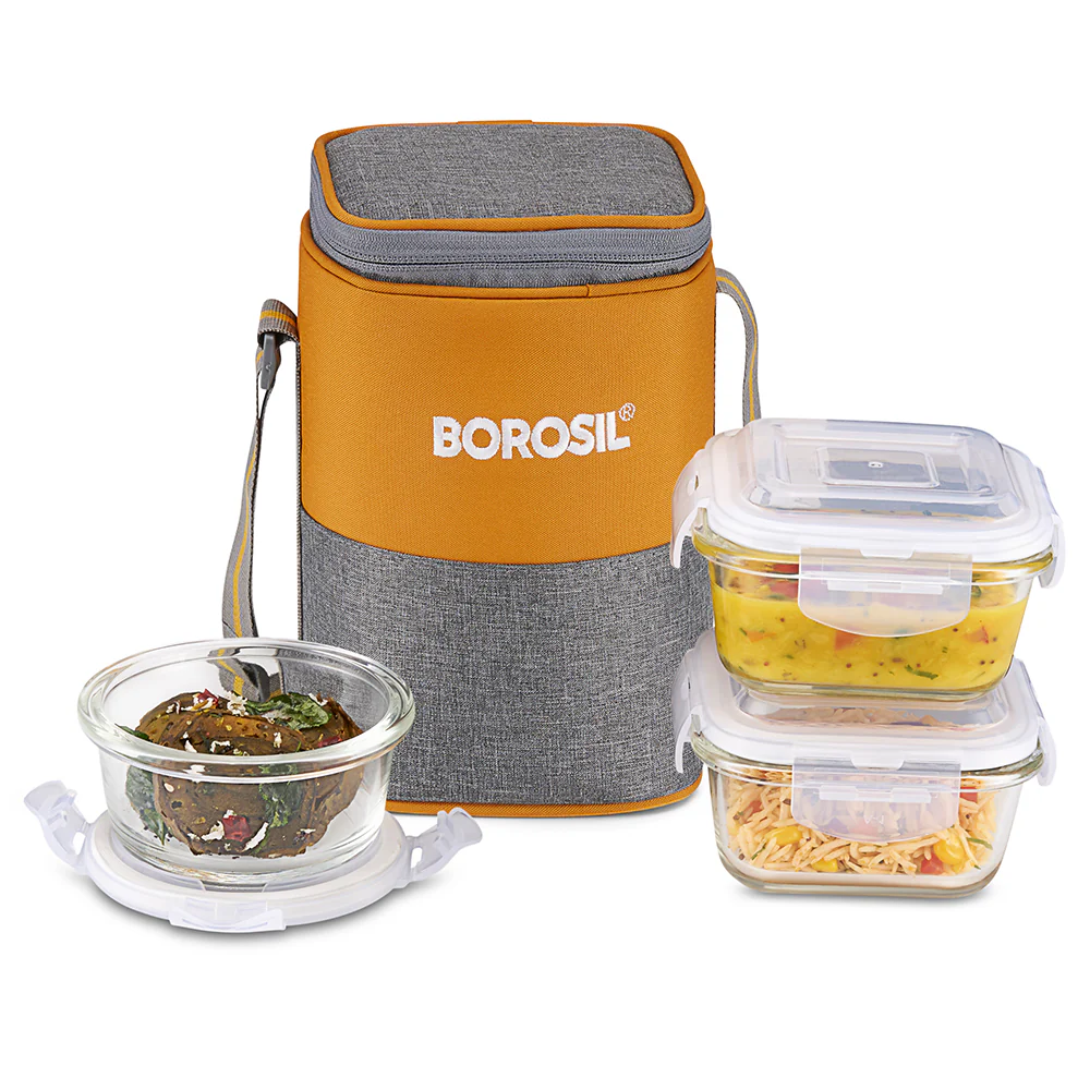 Zeal Round and Square Glass Lunch Box - Image 2