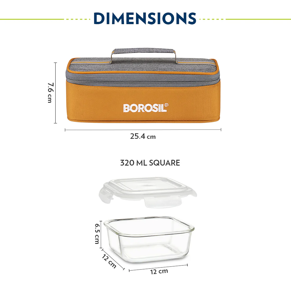 Zest Square Glass Lunch Box - Image 3