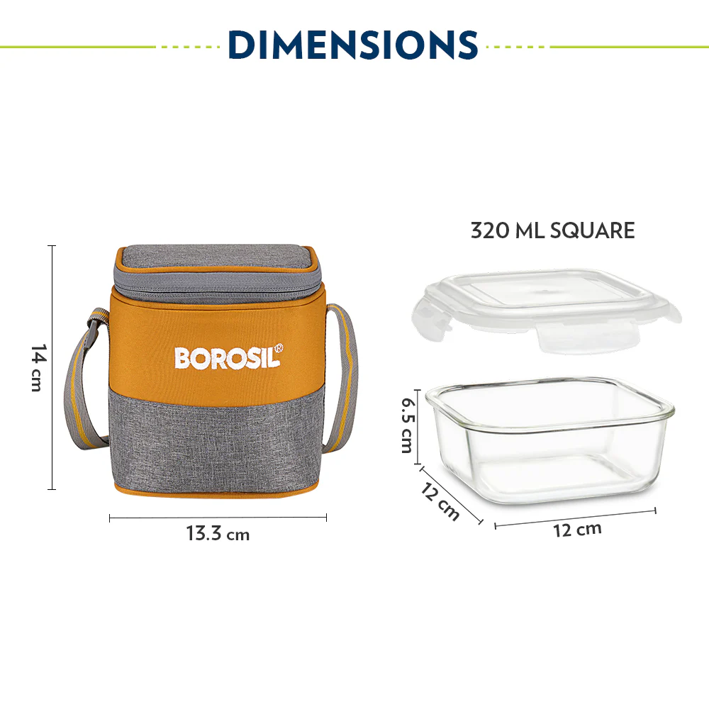 Zest Square Glass Lunch Box - Image 3