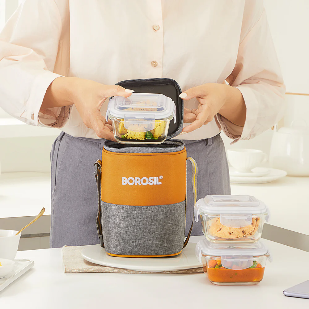 Zest Square Glass Lunch Box - Image 4