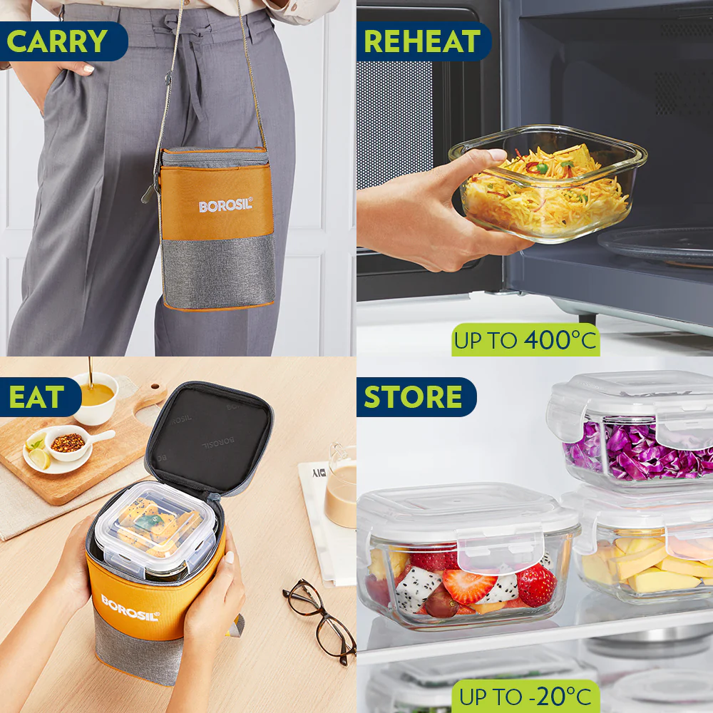 Zest Square Glass Lunch Box - Image 8