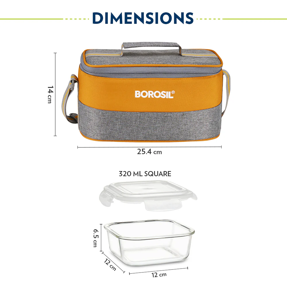Zest Square Glass Lunch Box - Image 3