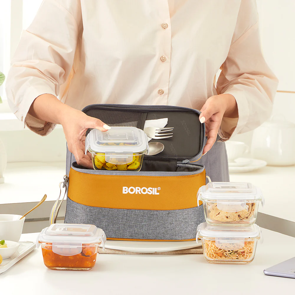 Zest Square Glass Lunch Box - Image 4