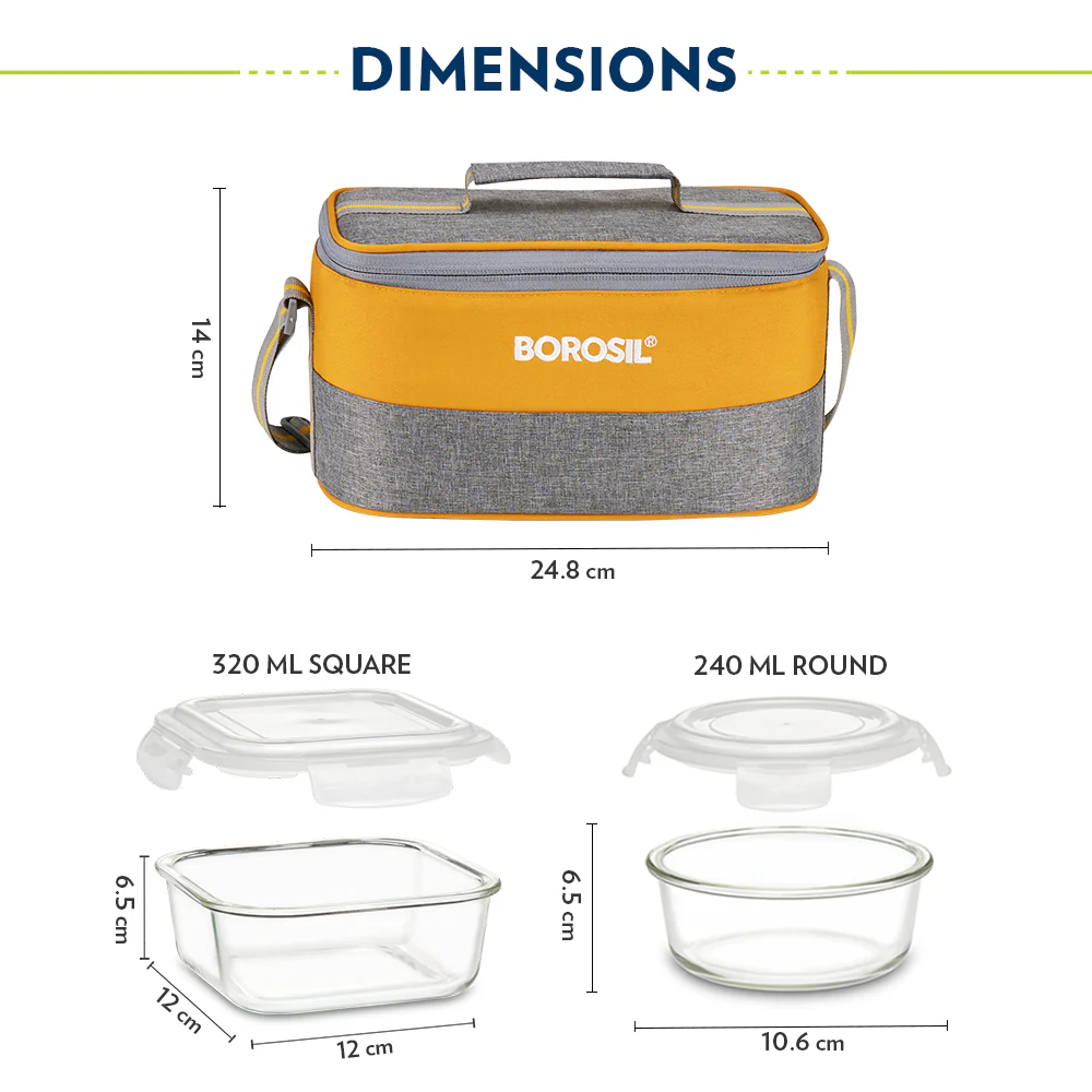 Zest Universal Glass Lunch Box - Image 3
