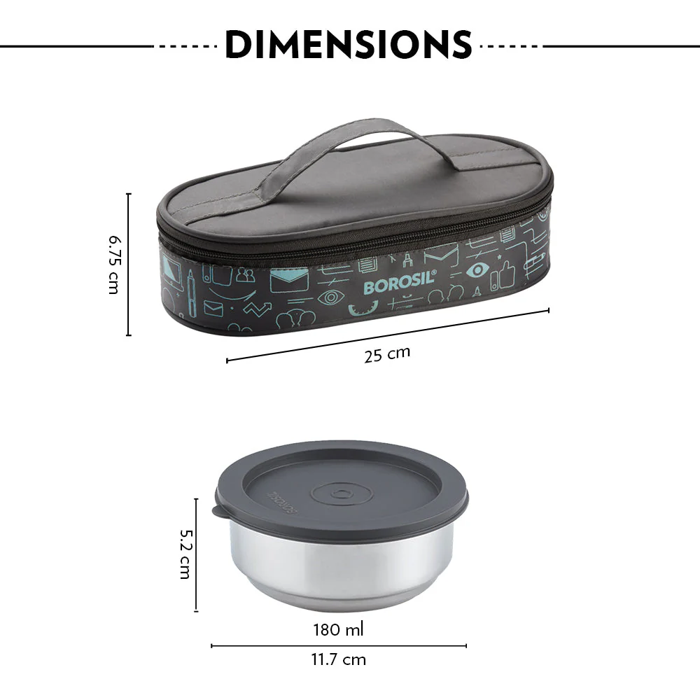 Carryfresh Round Stainless Steel Lunchbox - Image 3