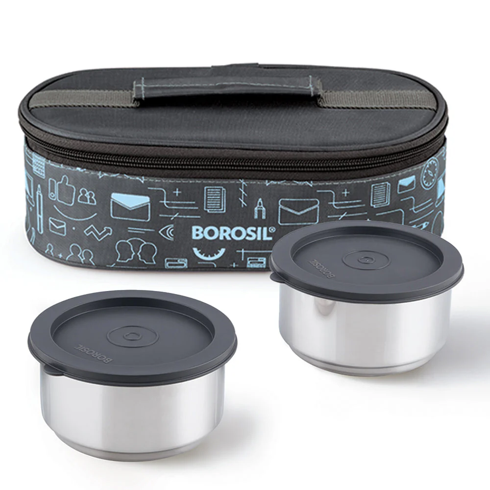 Carryfresh Round Stainless Steel Lunchbox - Image 2
