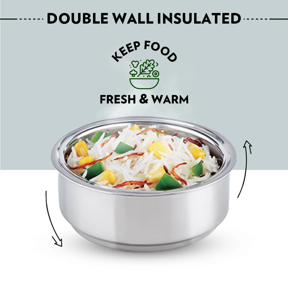 Carryfresh Round Stainless Steel Lunchbox - Image 6