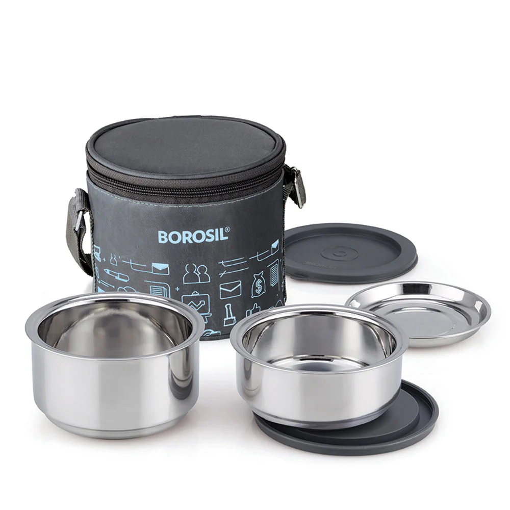 Carryfresh Round Stainless Steel Lunchbox - Image 2