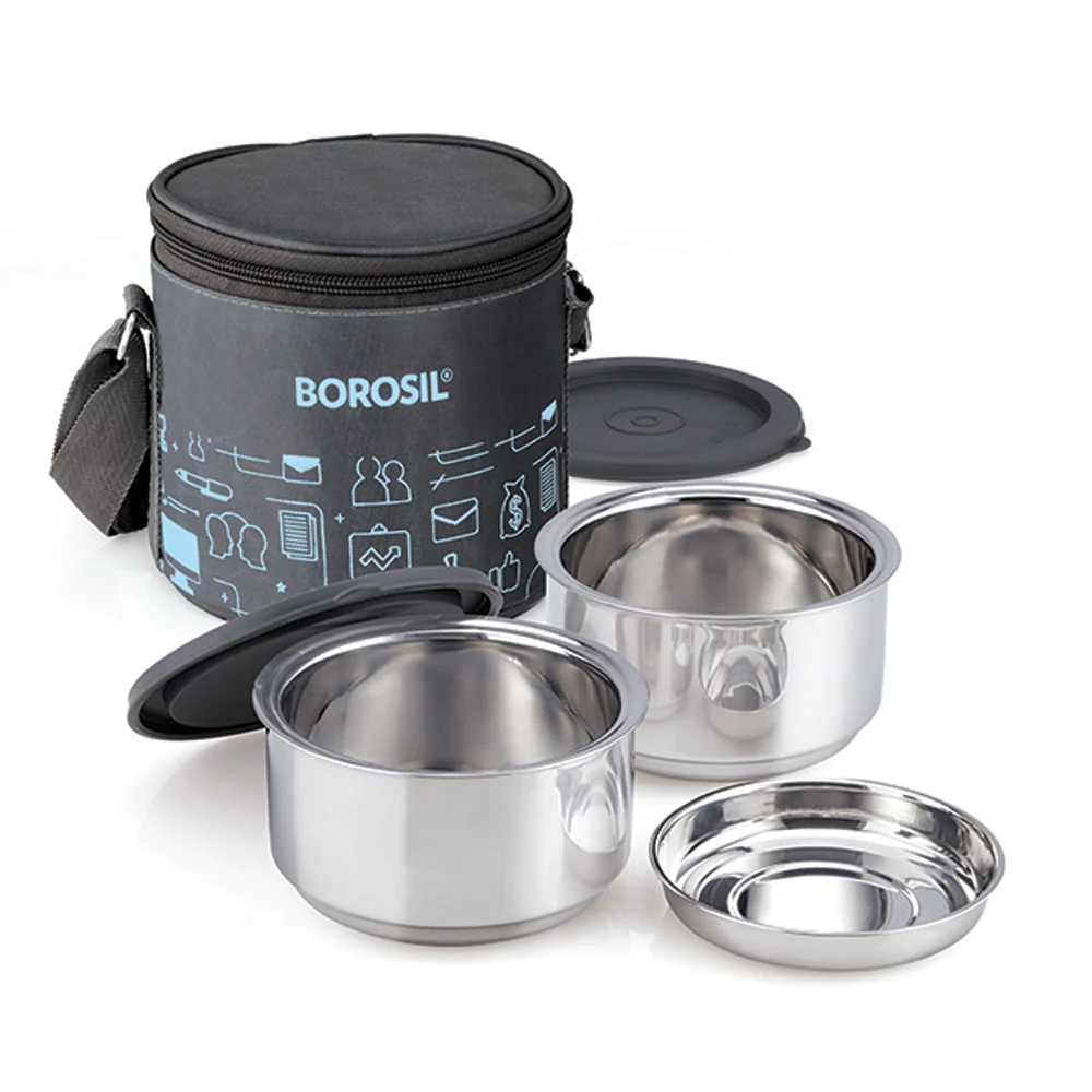 Carryfresh Round Stainless Steel Lunchbox - Image 2