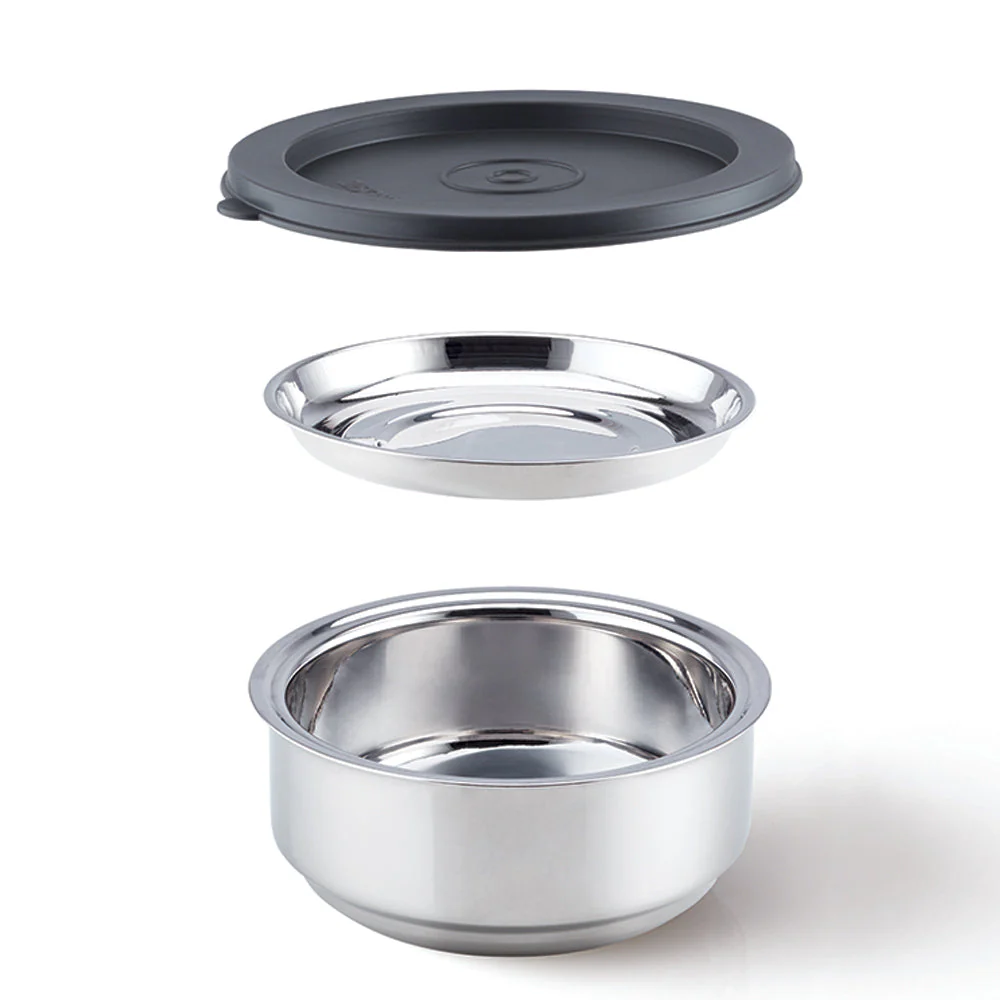 Carryfresh Round Stainless Steel Lunchbox - Image 3