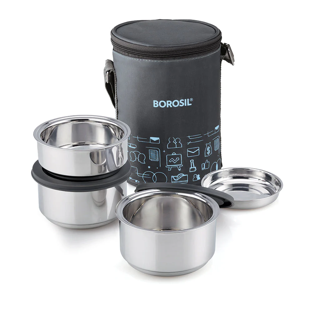 Carryfresh Round Stainless Steel Lunchbox - Image 4