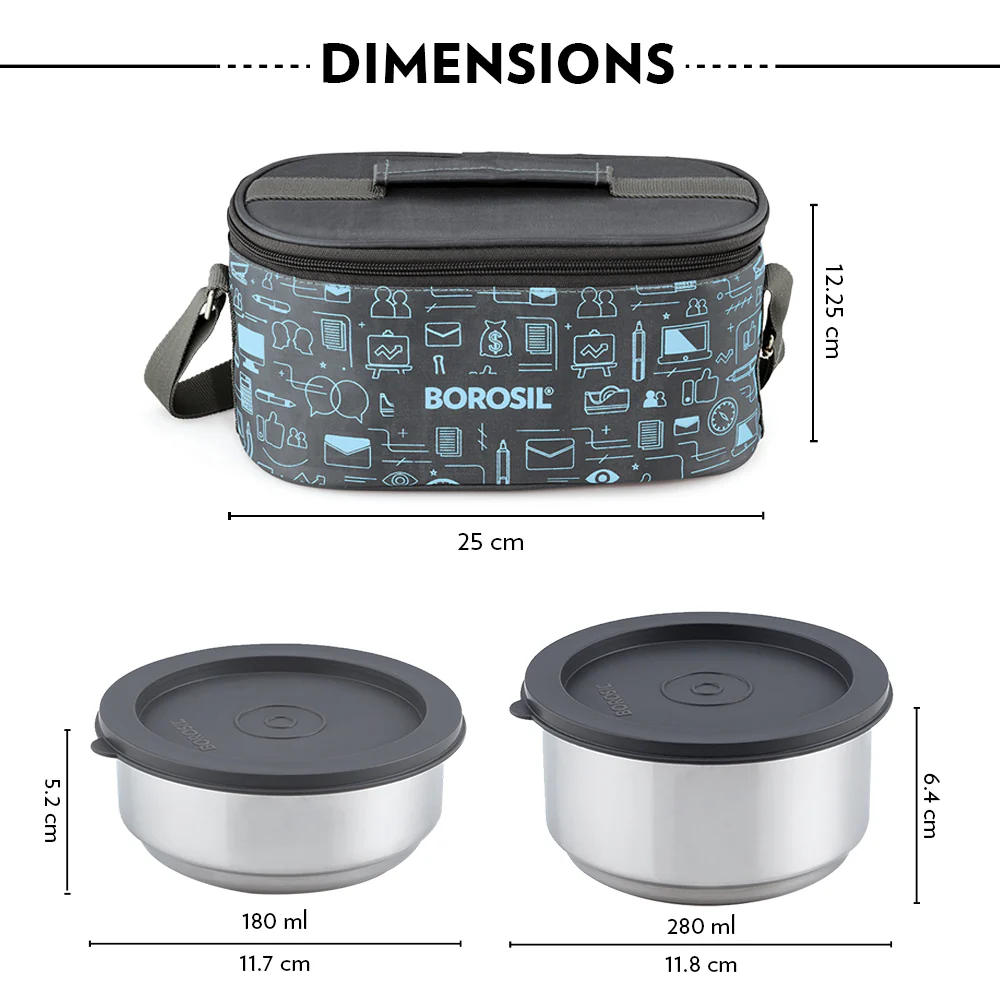 Carryfresh Round Stainless Steel Lunchbox - Image 2