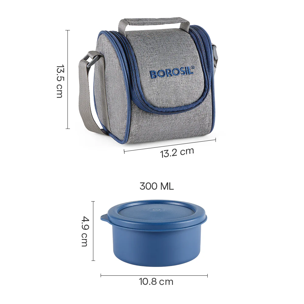 Carrymore Microwave Safe Round Stainless Steel Lunch Box - Image 3