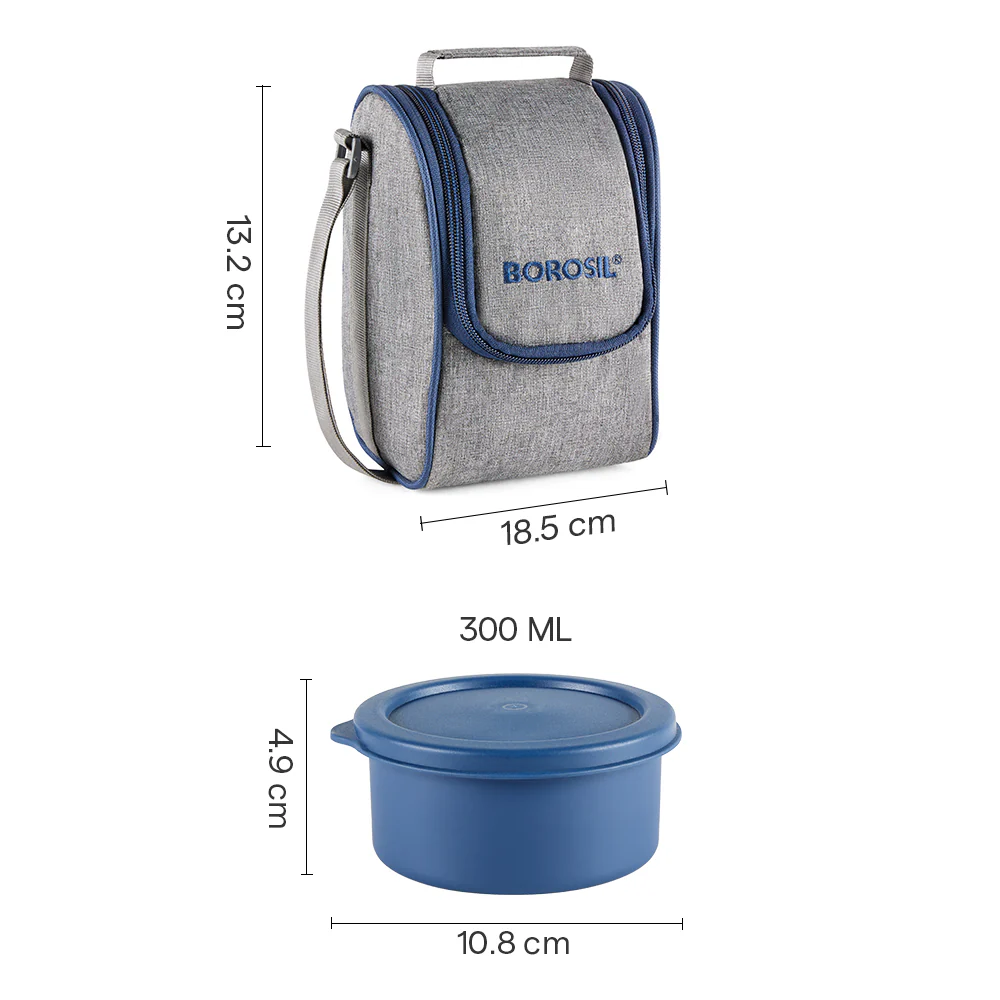 Carrymore Microwave Safe Round Stainless Steel Lunch Box - Image 3