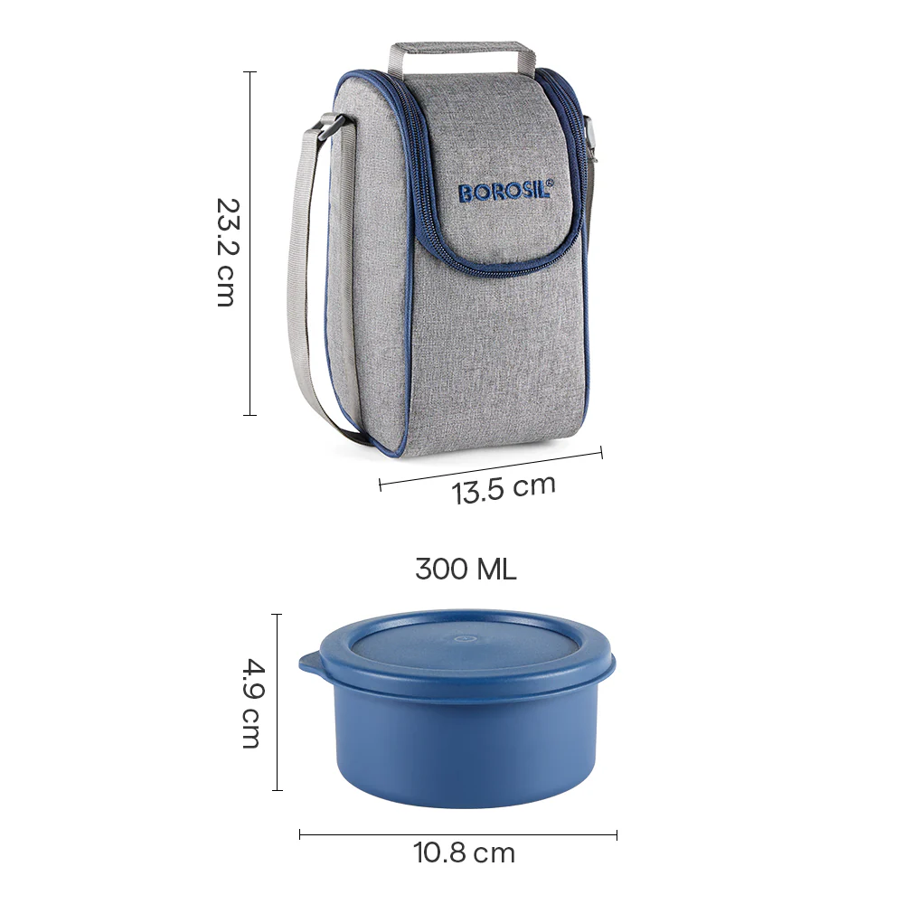 Carrymore Microwave Safe Round Stainless Steel Lunch Box - Image 3