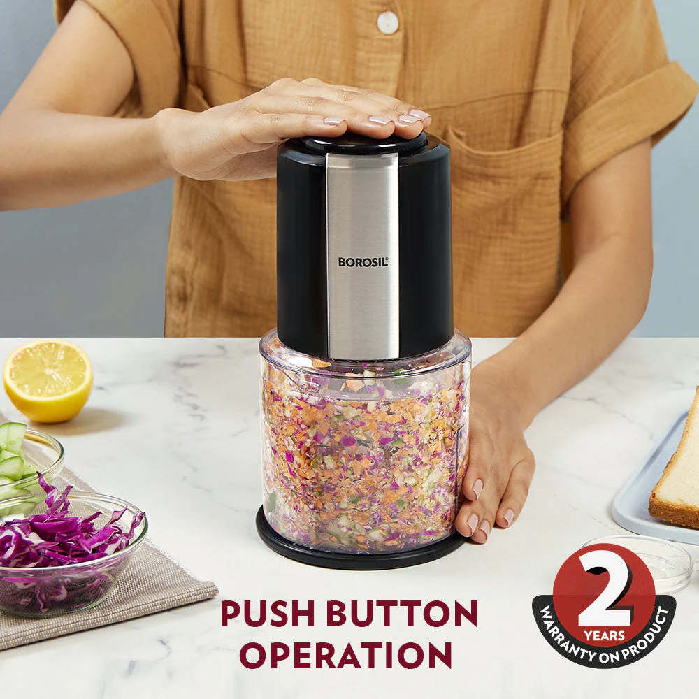 Chef Delite Electric Chopper with Dual Blade, Black - Image 3