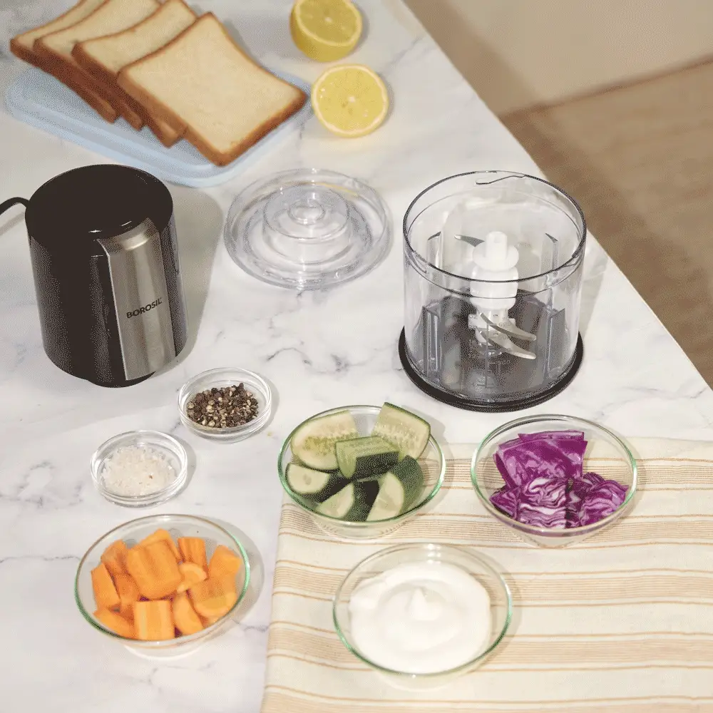 Chef Delite Electric Chopper with Dual Blade, Black - Image 4