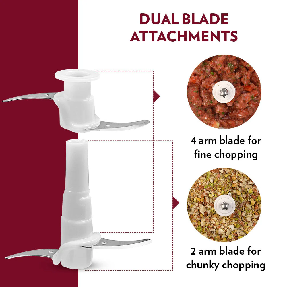 Chef Delite Electric Chopper with Dual Blade, Black - Image 6