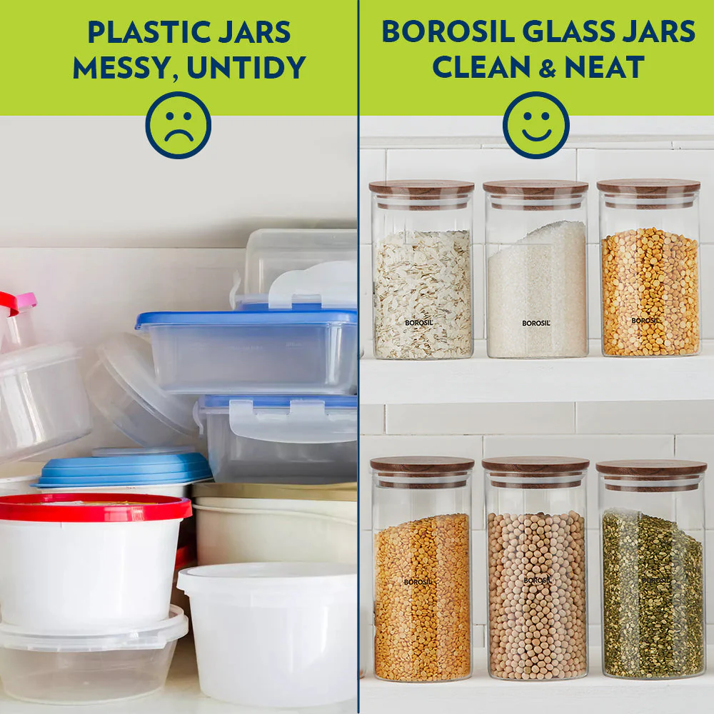 Classic Glass Jar Set with Wooden Lid - Image 9