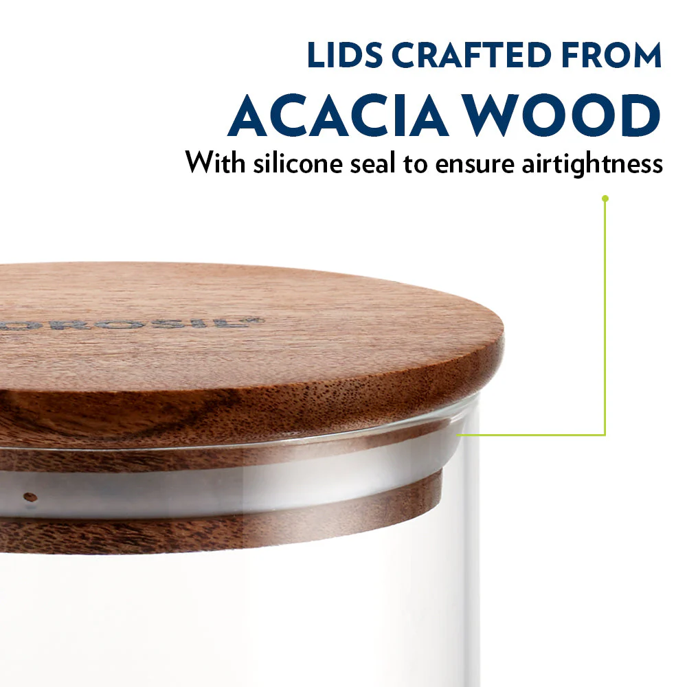 Classic Glass Jar Set with Wooden Lid - Image 7